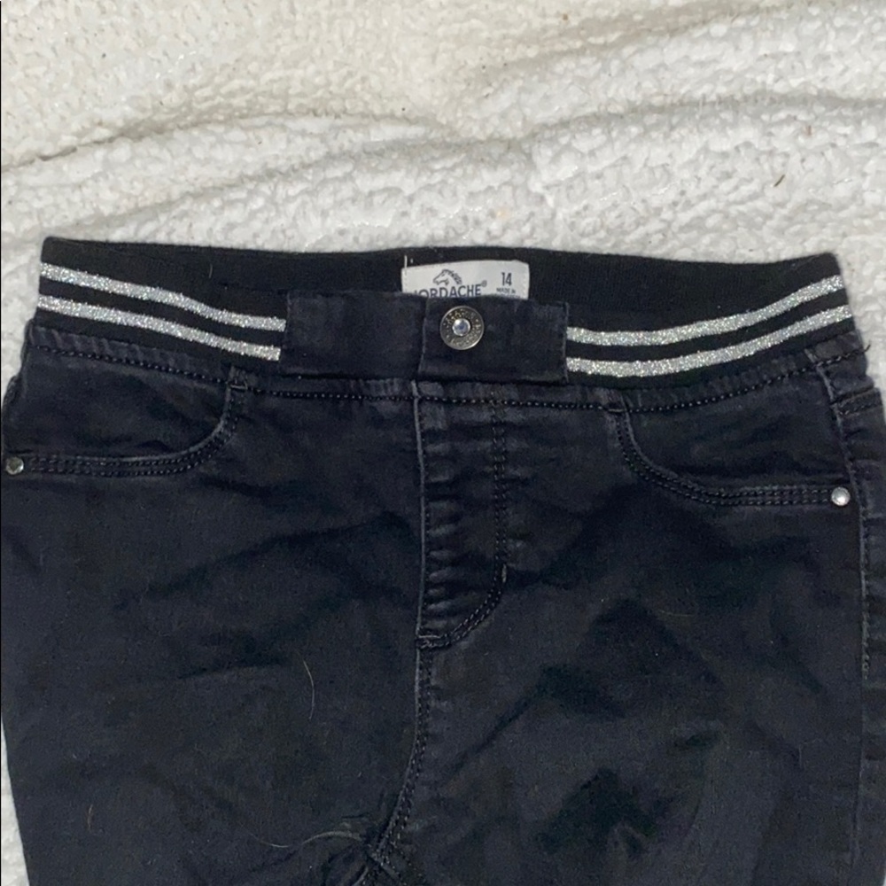 Black jeggings